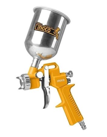 Pistola Para Pintar Tacho Metalico Superior 1.5Mm 400Cc Ingco ASG4041