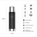 Termo Stanley Clsico 591ml  20oz Tapn Cebador - Negro - Miniatura 5