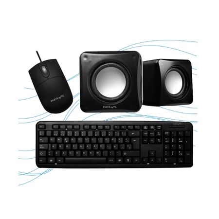 Kit Keyx Modelo LC727-14 Teclado Mouse Parlante