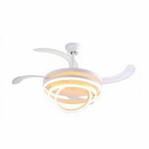 VENTILADOR DE TECHO RETRACTIL STAR TRAK STVT-43-SM LED BLANCO CLUZ 65W. MINIMALISTA - 4609248