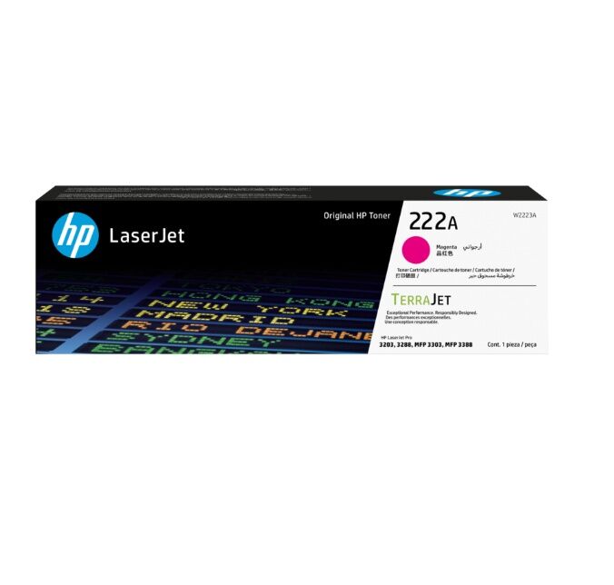 Toner HP 222A Magenta LaserJet Toner Cartridge - Vista principal