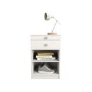Mesa De Luz Con Desayunador - Blanco Tables - Miniatura 3