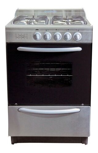 Cocina Multigas Domec Cxupv 56cm 4 Hornallas Acero Inox - Vista principal