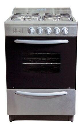 Cocina Multigas Domec Cxupv 56cm 4 Hornallas Acero Inox