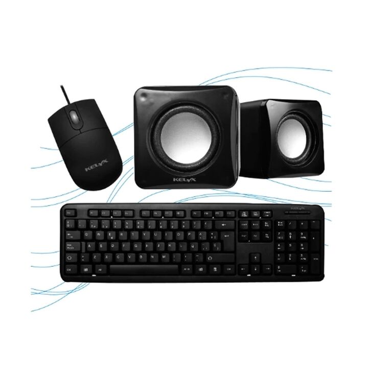 Kit Kelyx Modelo LC727-08A SLIM Teclado Mouse Parlante - Vista principal