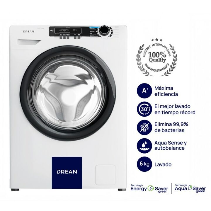 Lavarropas Automatico Drean Lfdr0606Lb0 6Kg 600Rpm - Vista principal