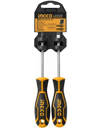 Juego De Destornilladores 2Pcs Punta Imantada Ingco HKSD0248