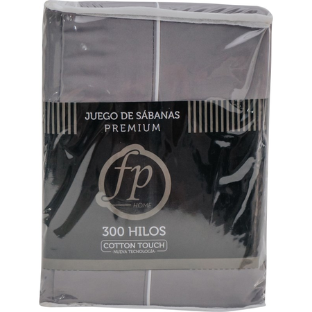 Juego De Sabanas Premium Fp Home King Size Gris