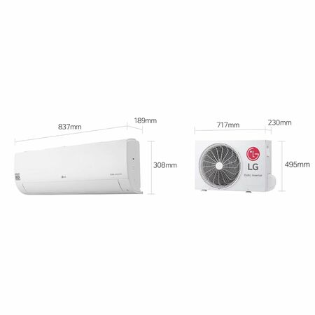 Aire Acondicionado LG DUALCOOL Frío/Calor 3517 Watts Dual Inverter WIFI