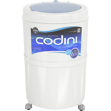 Lavarropas Semiautomatico Codini Silent 4052 10Kg 6P