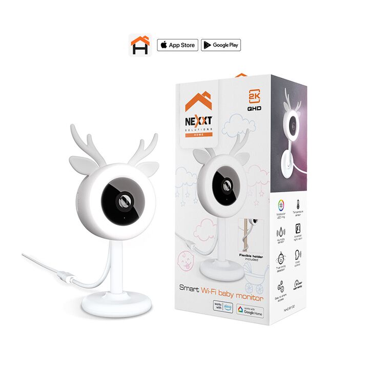 Camara Nexxt IP Baby Monitor NHC B100 Blanco Sin Cargador - Vista principal