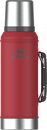 Termo Clasico 950 Ml Con Manija Y Tapon Cebador Rojo Stanley - Miniatura 1