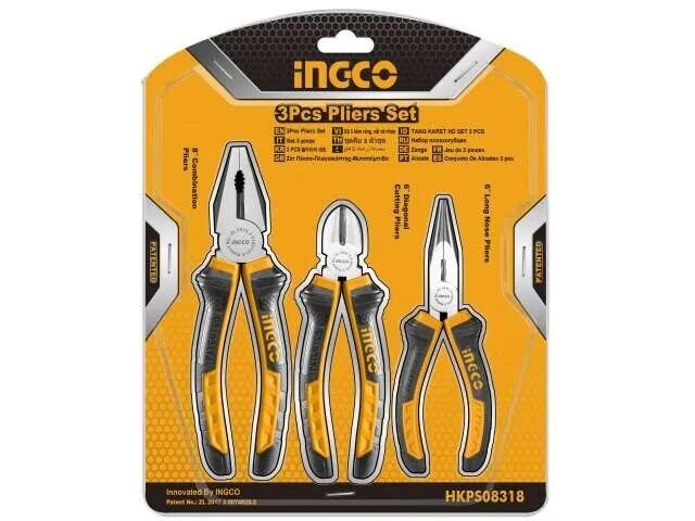 Set de pinza y alicates Ingco 8 6 6 3PCS HKPS08318 - Vista principal