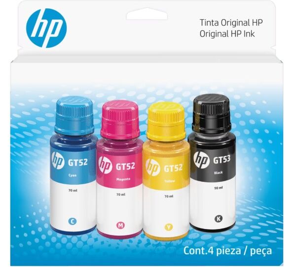HP Pack Botellas GT52|53 Combo 4 colores CMYB (9342) - Vista principal