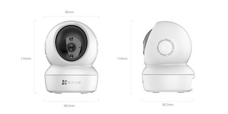 CAMARA EZVIZ INTERIOR MODELO H6C 2MP 2.8MM, PT 360°(303102837)