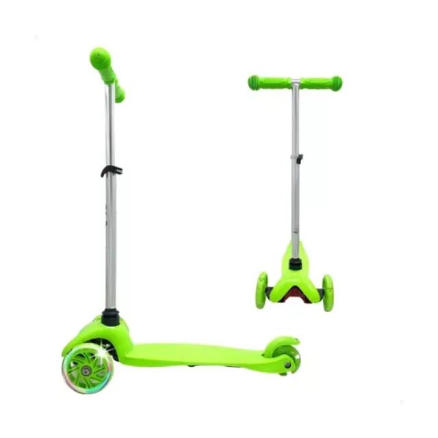 Monopatin 2 Ruedas Frontales Y Luces Rodaditos MINI-881 VERDE - Vista principal