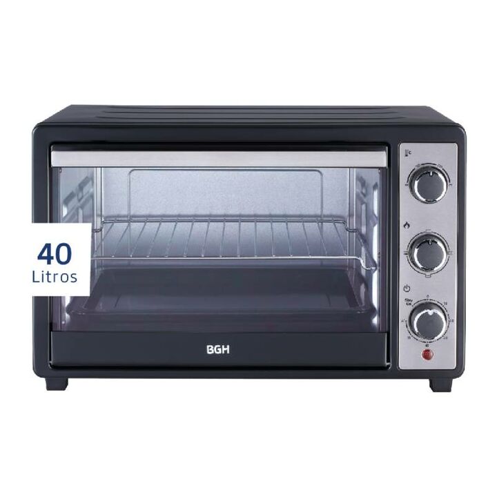 HORNO ELECTRICO BGH BHE40M23N - 40LTS, 1500W, 4 NIV. DE TEMP/3 NIV. DE COCCION - Vista principal