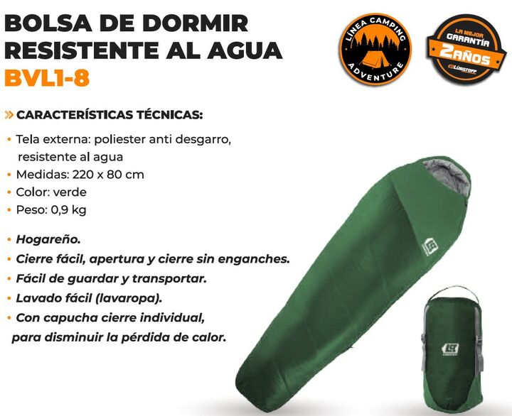 Bolsa De Dormir Trmica Lsqtoff Camping Bvl1-8 - Vista principal