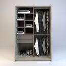 Vestidor 1,20m 2 Cajones Nevado|gris C. Tables - Miniatura 1