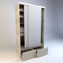 Placard Corredizo 1,20 2 Cajones 2 Zapateros Nevado Everest Tables - Miniatura 1