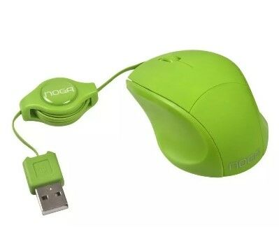 Mouse mini retractil Noga Verde ( NGM-418VR)