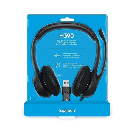 Auriculares Con Microfono Logitech H390 Usb Negro