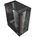 Gabinete Raptor Infinity Mesh TG x2 Mid-Tower RGB Fan x4 - Miniatura 1