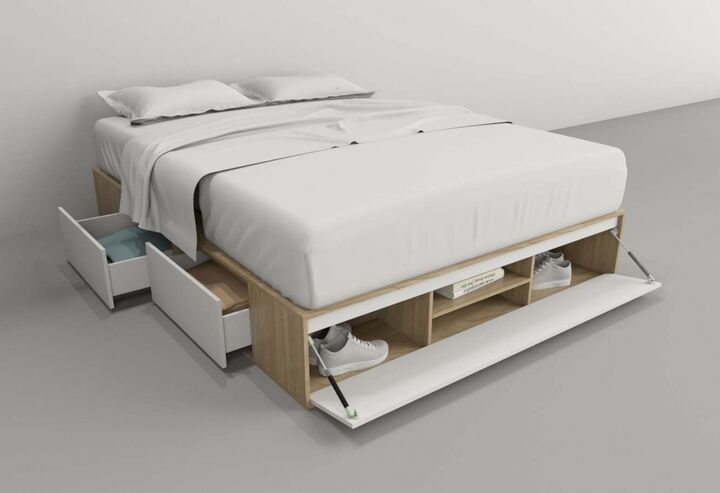 Box 1,60m 4 Cajones 1 Puerta Olmo F. Everest Tables - Vista principal
