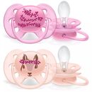 Chupete Ultra Soft Deco Philips Avent 6-18M Rosa - SCF223/04 - Miniatura 2