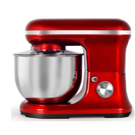 Batidora Planetaria Steel Home de Pie con Bowl 1200W SH-BR1200R