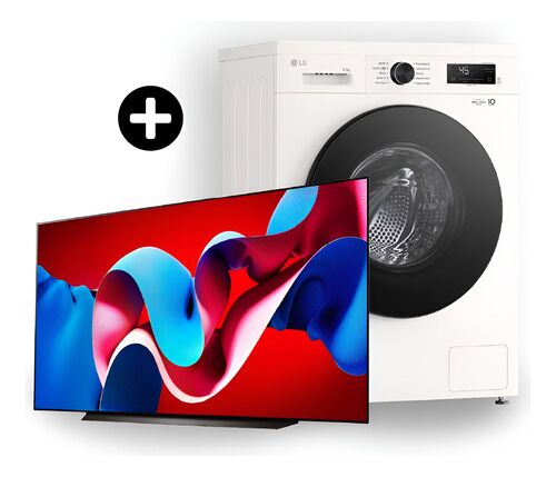 Combo Smart Tv LG Oled Evo 83 Con Lavarropas LG Steam 6,5 Kg - Vista principal