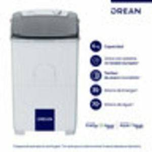 LAVARROPAS DREAN LTDR67SB0 6KG. SEMIAUTO. BLANCO TAMBOR ACERO - 4609351 