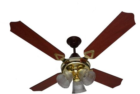 Ventilador De Techo Auvent V3041 Oro 90 W Con Luz