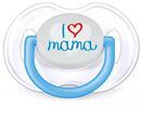 Chupetes Classic Avent Deco X2 Chupetes I Love Mama 0-6M. Celest SCF17251 - Miniatura 2