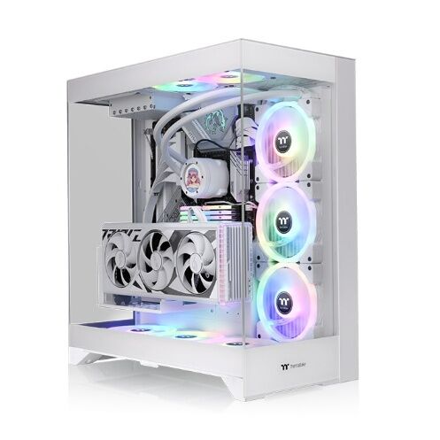 Gabinete TT CTE 550 Mid-Tower TG x3 Snow - Vista principal