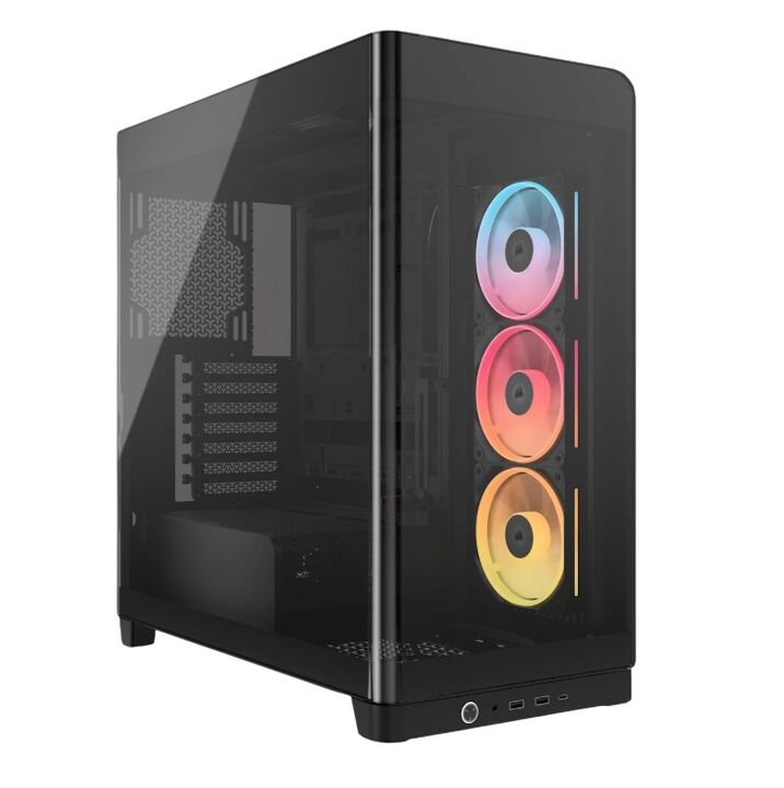 Gabinete Corsair FRAME 4500X LX-R RGB Mid-Tower TG Black - Vista principal