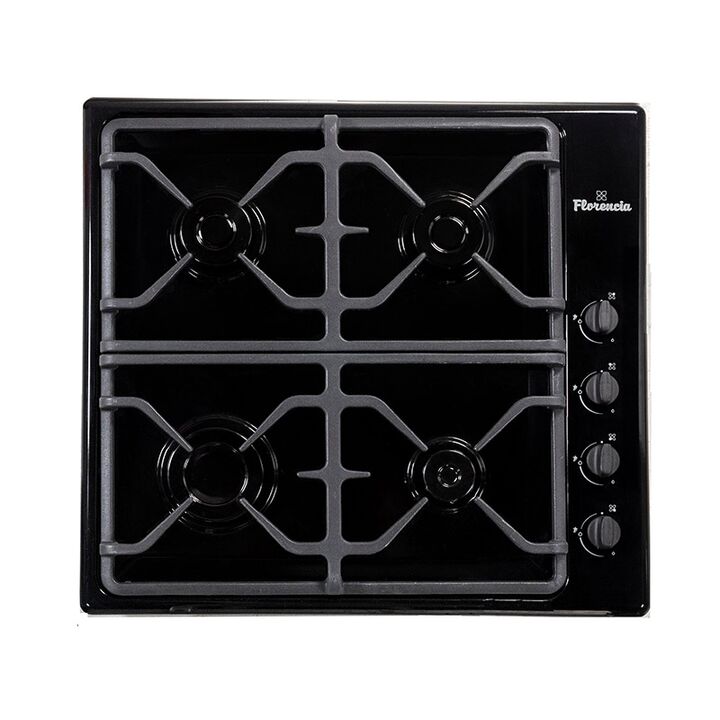 Anafe a gas FLORENCIA 6747N negro 60 cm rejilla fundicion A++ - Vista principal