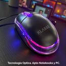 Mouse Optico LED Klasse cable USB (KS1201BK) - Miniatura 6