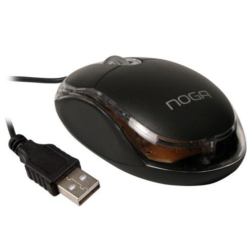MOUSE OPTICO 800 DPI USB NEGRO NOGA (NG-611 U) - Vista principal