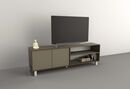 Mesa Tv Hasta 75 2 Puertas Nogal L.|gris C. Tables - Miniatura 2