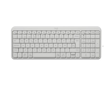 Teclado Logitech Bluetooth K250 Pebble White 920-013446