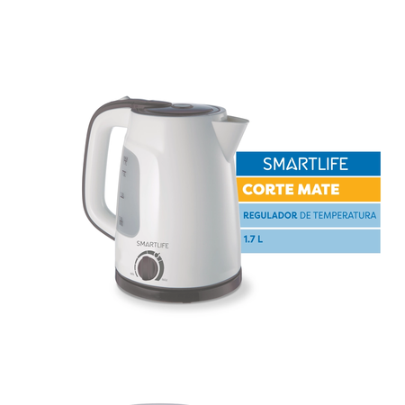 Pava electrica Smartlife EK1714WPN 1.7L 1850W Blanco