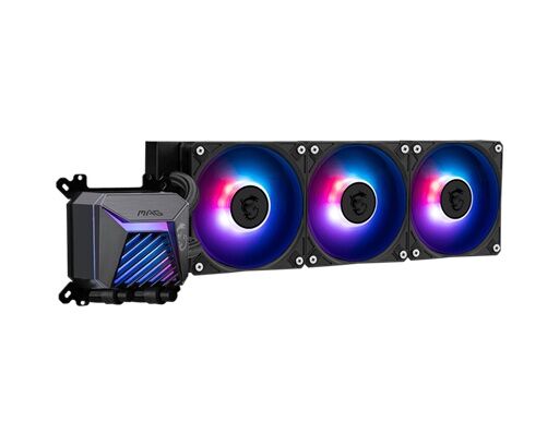 Water Cooling MSI MAG CORELIQUID A15 360 3x CPU Cooler 360mm Black - Vista principal