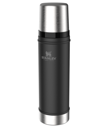 Termo Stanley Clsico 591ml  20oz Tapn Cebador - Negro