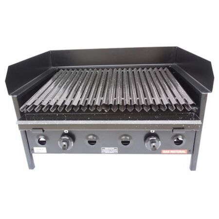 Parrilla a gas Invernativa 70cm 2 quemadores