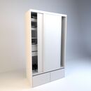 Placard Corredizo 1,20 2 Cajones 2 Zapateros Everest Tables - Miniatura 2