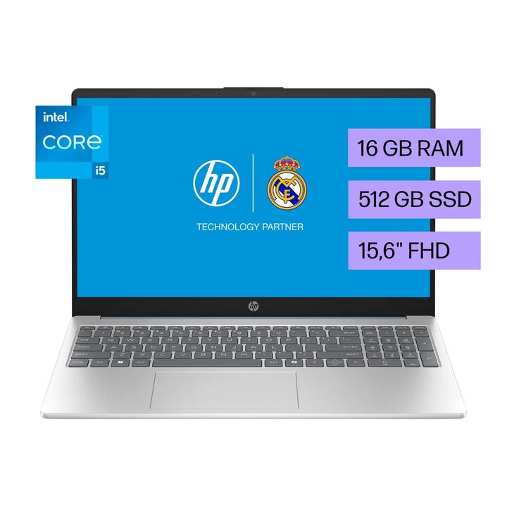 NOTEBOOK HP (15-FD0258LA) i5-1334U 16GB 512GB 15.6 FHD W11HSL (B9TX6LA#AC8) - Vista principal