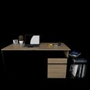 Escritorio Con Mueble Bajo Olmo F. Negro M. Tables - Miniatura 1