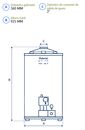 Termotanque Senorial Multigas Tsz-50 Linea Zafiro 50 Lts - Miniatura 2