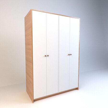 Placard De Abrir 1,2m 4 Puertas 2 Cajones Olmo F. Everest Tables